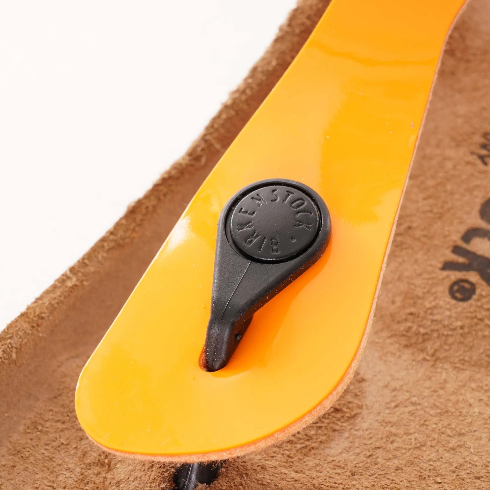 Birkenstock Gizeh Birko-Flor Patent Marygold Thong Sandals