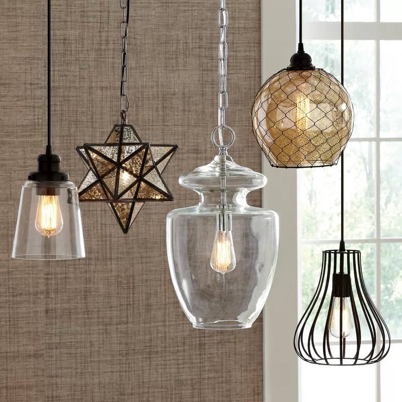 Sussex 1-Light Schoolhouse Pendant Shade Color: Clear
