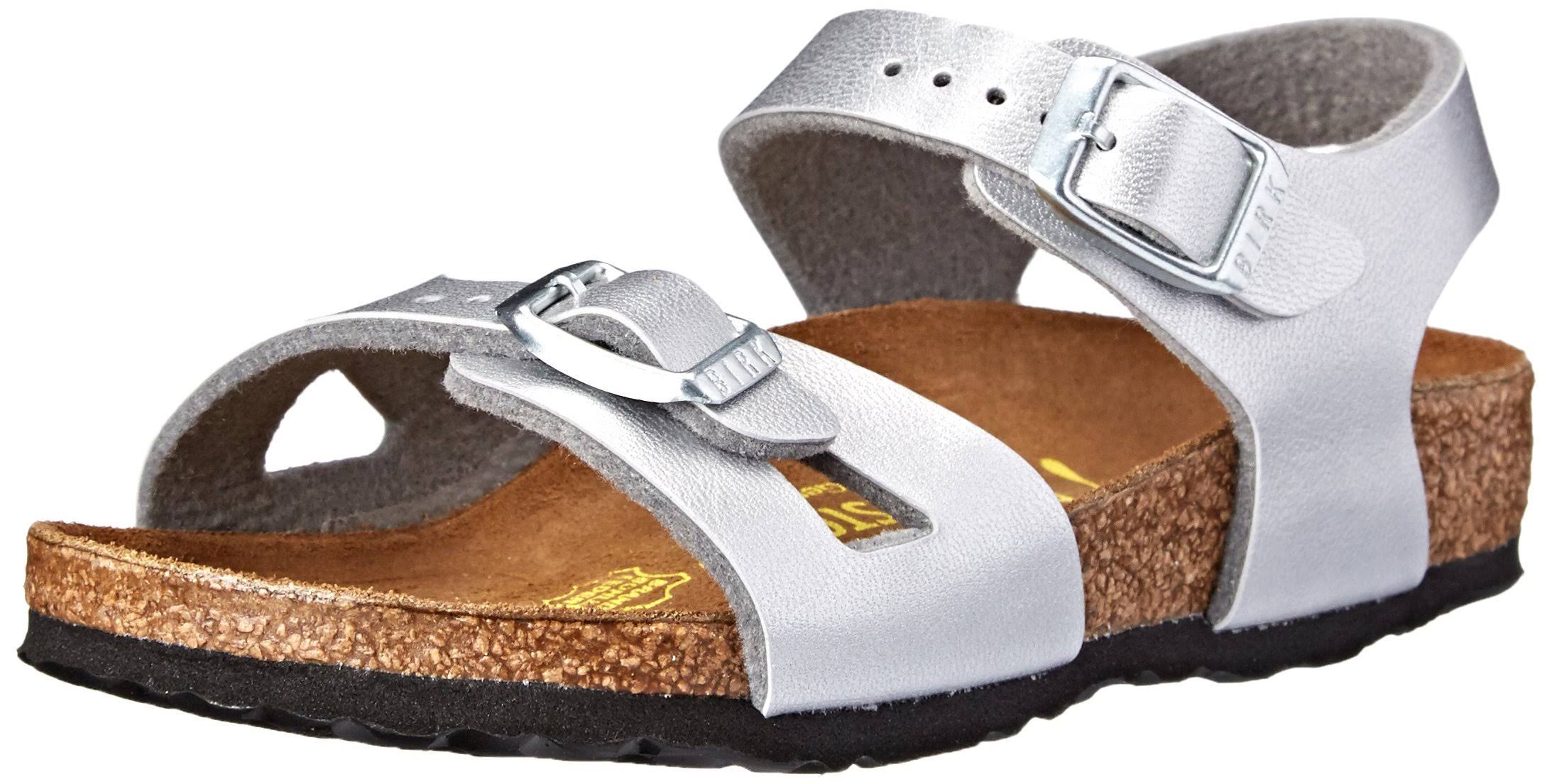 Birkenstock Rio Kids Birko-Flor Silver 34 / Narrow