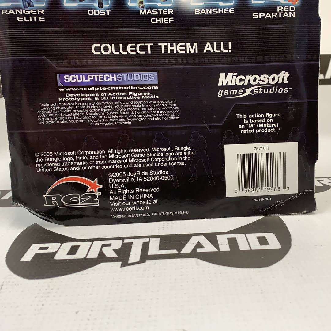 Halo 2 Series 4 Figure: Red Spartan with Blue Trim