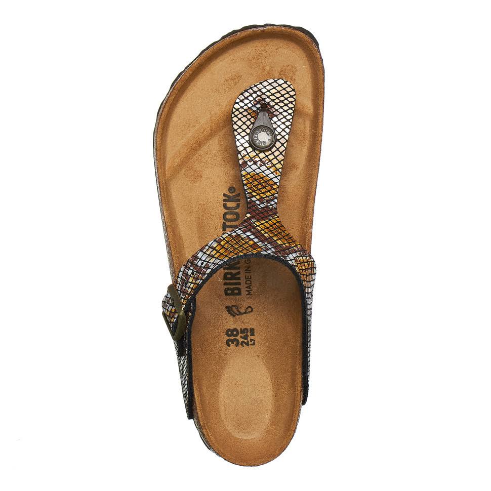 Birkenstock Gizeh MF Sandals Brown Women, Size 37.0