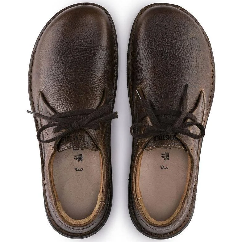 Birkenstock Men's Memphis Shoe - 41 - Dark Brown Leather