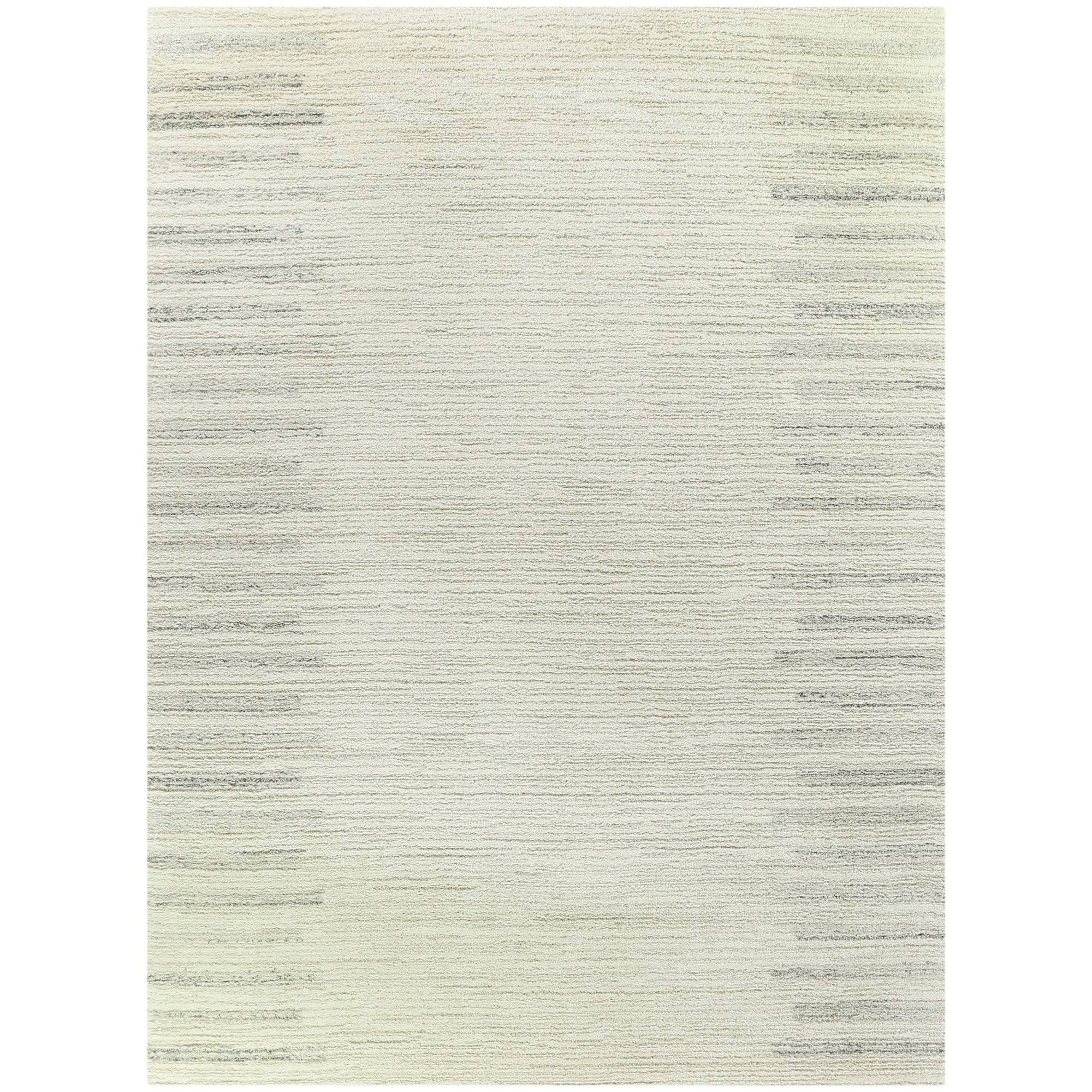 BALTA Callan White 8 ft. x 10 ft. Stripe Shag Area Rug