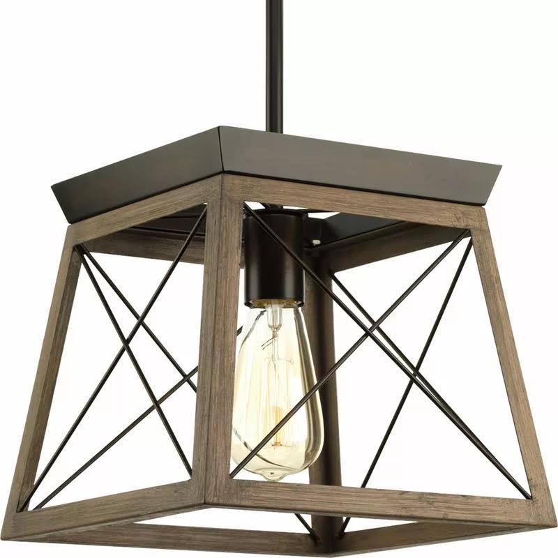 Delon 1 - Light Lantern Geometric Pendant Finish: Graphite