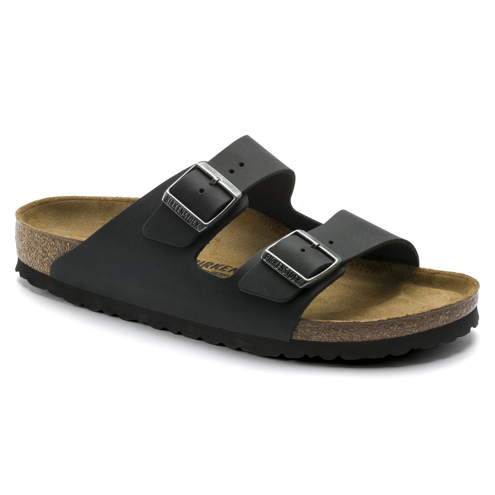 Birkenstock Arizona - Black Oiled Leather Size 42
