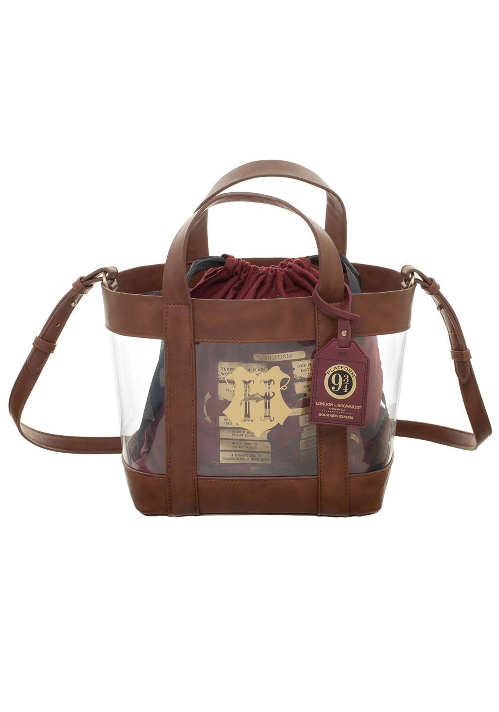 Harry Potter Clear Tote with Cinch Bag