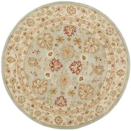 Charlton Home Otwell Blue/Beige Area Rug - Rug Size: Round 6&