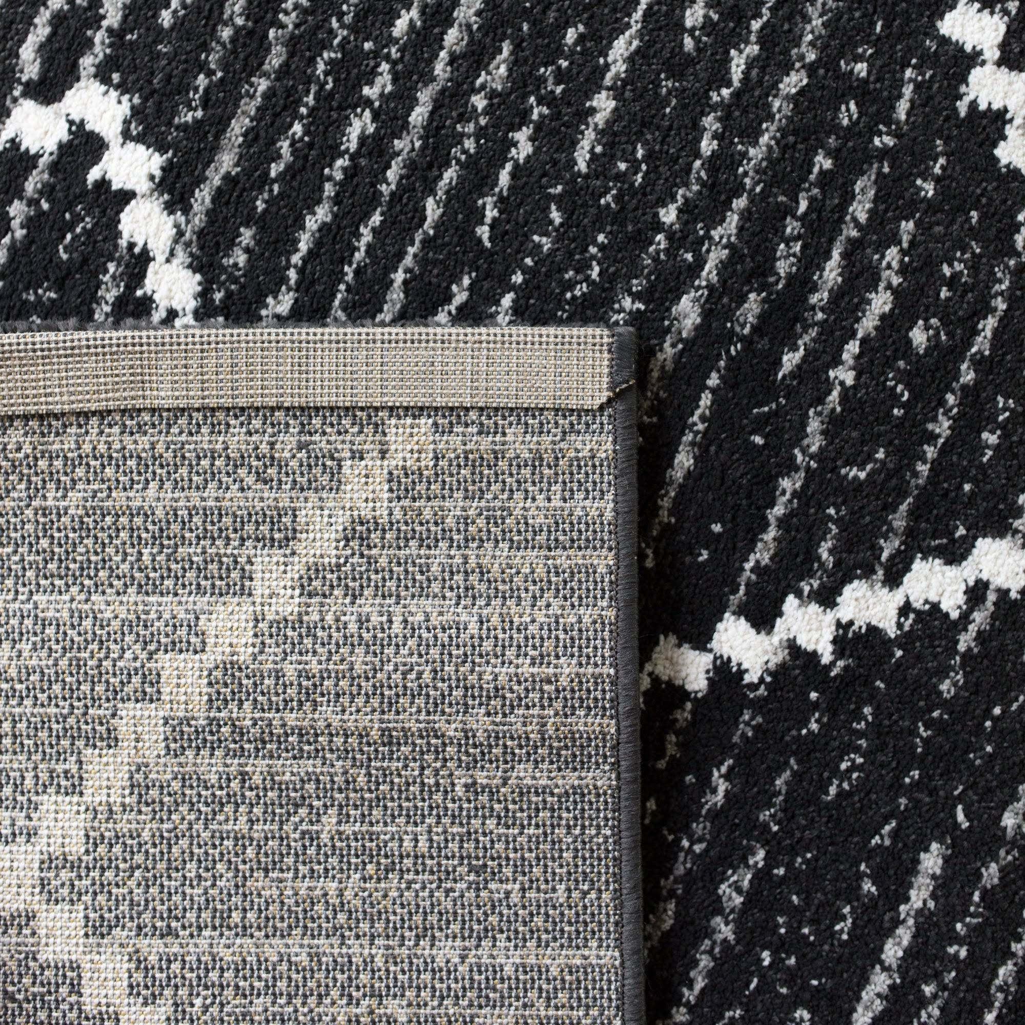 BALTA Rugs Oscar Black Geometric Area Rug, Modern 7&10x22 x 10& Rug