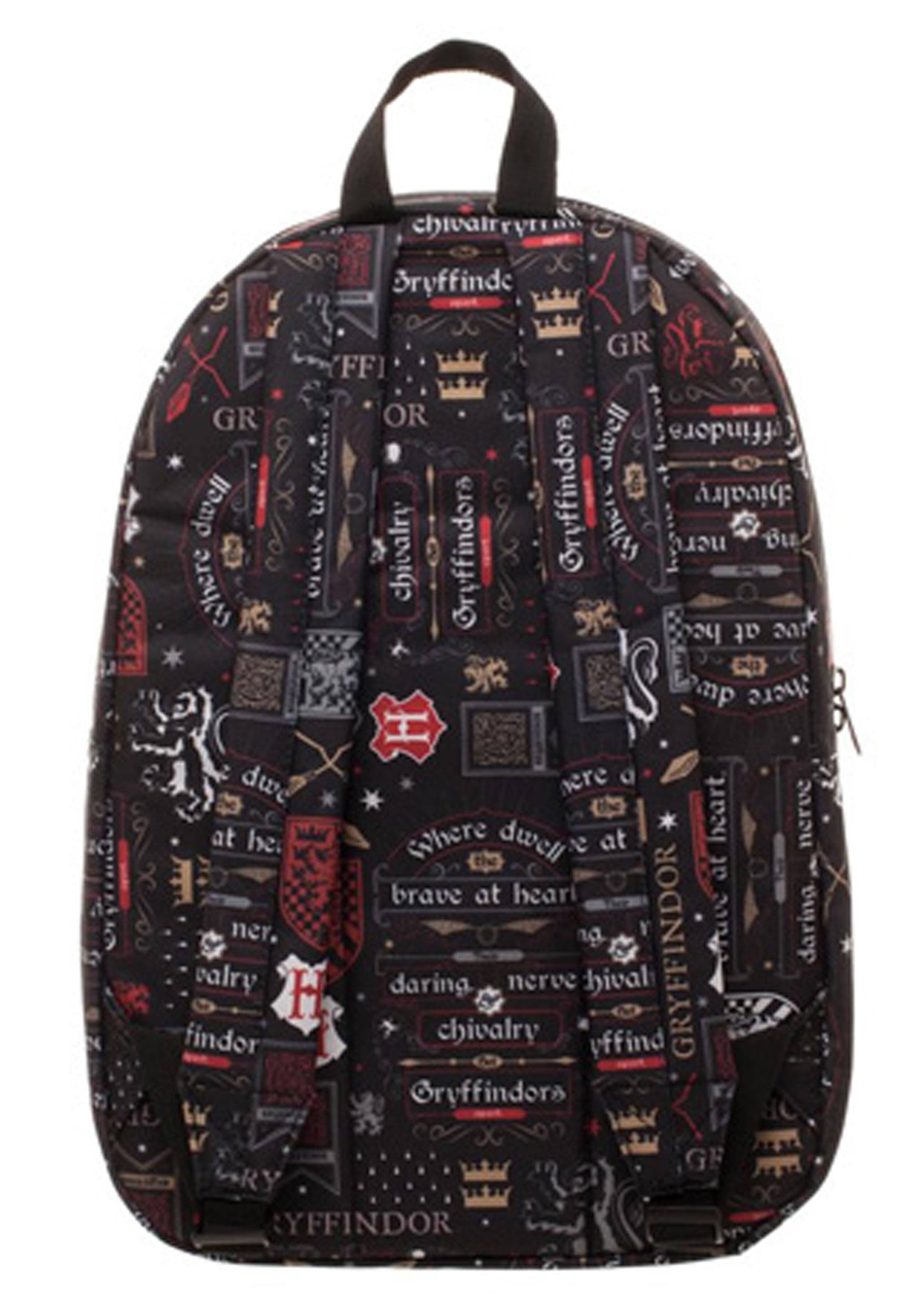 Harry Potter Backpack Icon Print Gryffindor
