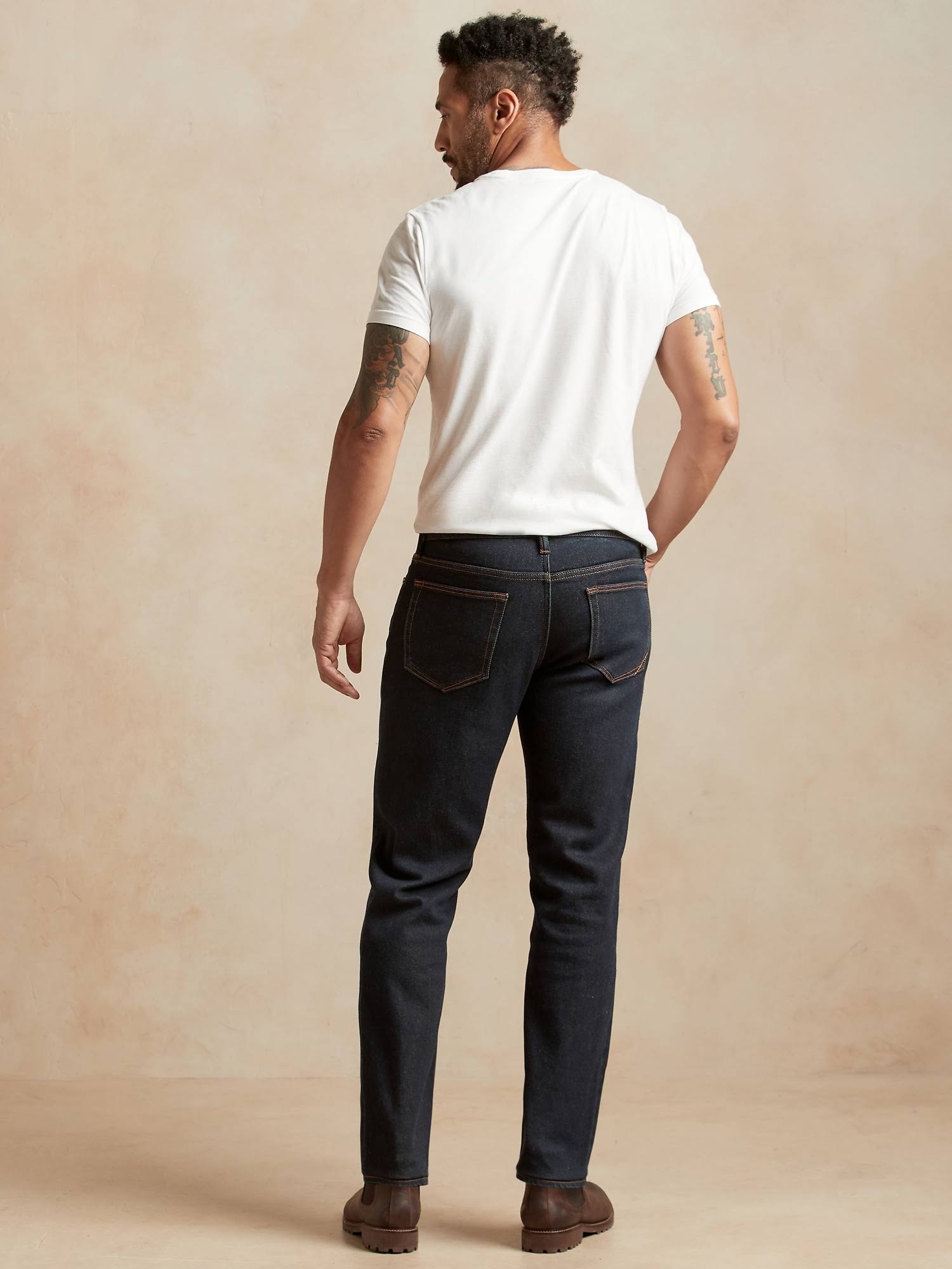 Banana Republic Men's Straight Legacy Jean Rinse Dark Wash Size 28W 28L