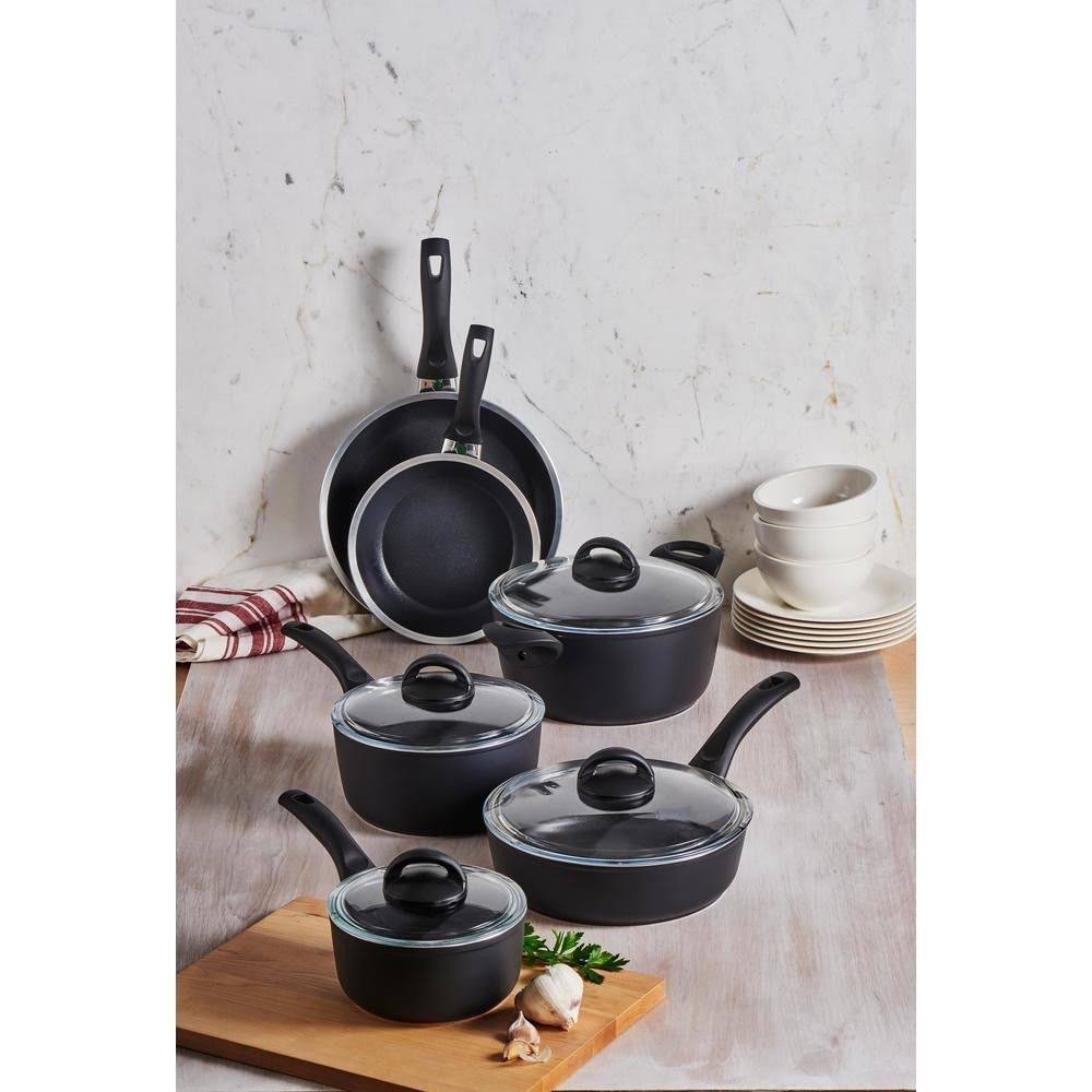 Ballarini Como 10 Piece Forged Aluminum Nonstick Cookware Set
