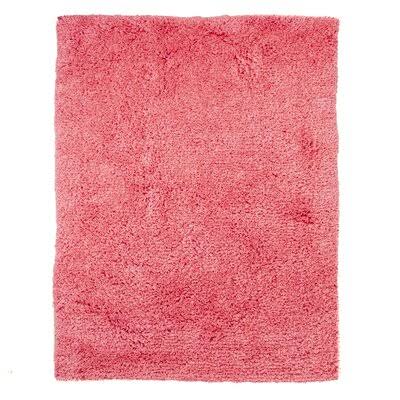 Ambriz Handmade Shag Pink Area Rug Harriet Bee Rug Size: Rectangle 5& x 7&