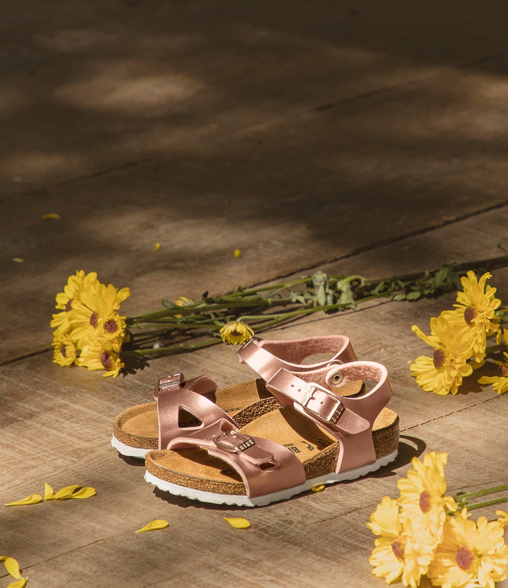 Birkenstock Rio Kids Sandal - Electric Metallic Copper