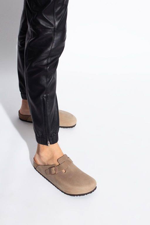 Birkenstock Boston Oiled Leather Tobacco Brown Clogs