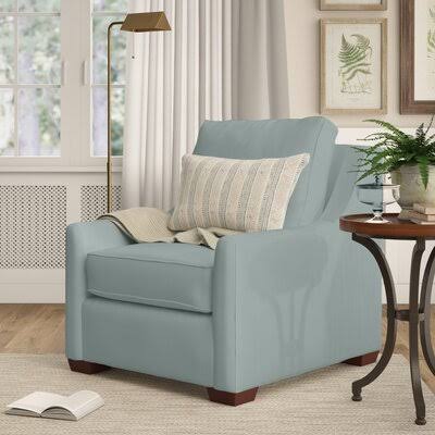 L? A 33x22 Wide Armchair Birch Lane Body Fabric: Sunbrella Canvas Spa