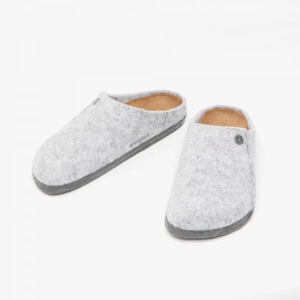 Birkenstock Zermatt Standard Narrow Womens Slippers - Light Grey
