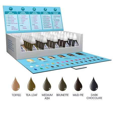 BioTouch Permanent Makeup Eye Brow Pure Pigment Color Tattoo Ink 36 Bottle Set, Adult Unisex