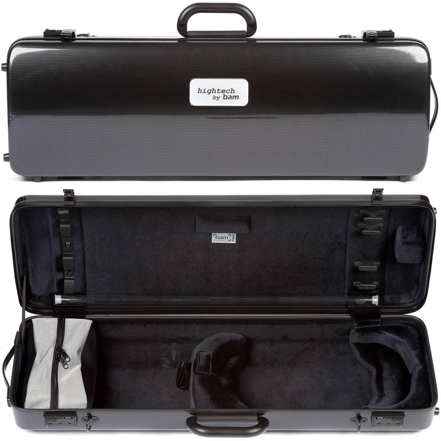 BAM Hightech Oblong Carbon Black Violin Case