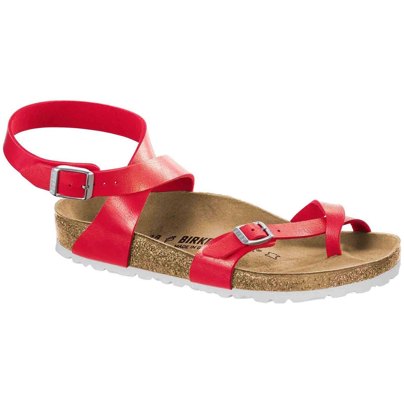 Birkenstock Yara Graceful Hibiscus Red 1008848 Regular Fit US 7 8 EU 38 39 - EU 39 Normal