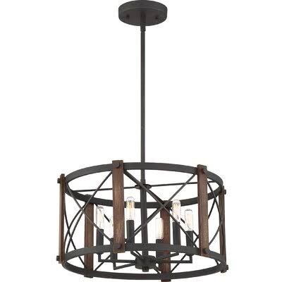 Mancos 6 - Light Unique / Statement Drum Chandelier