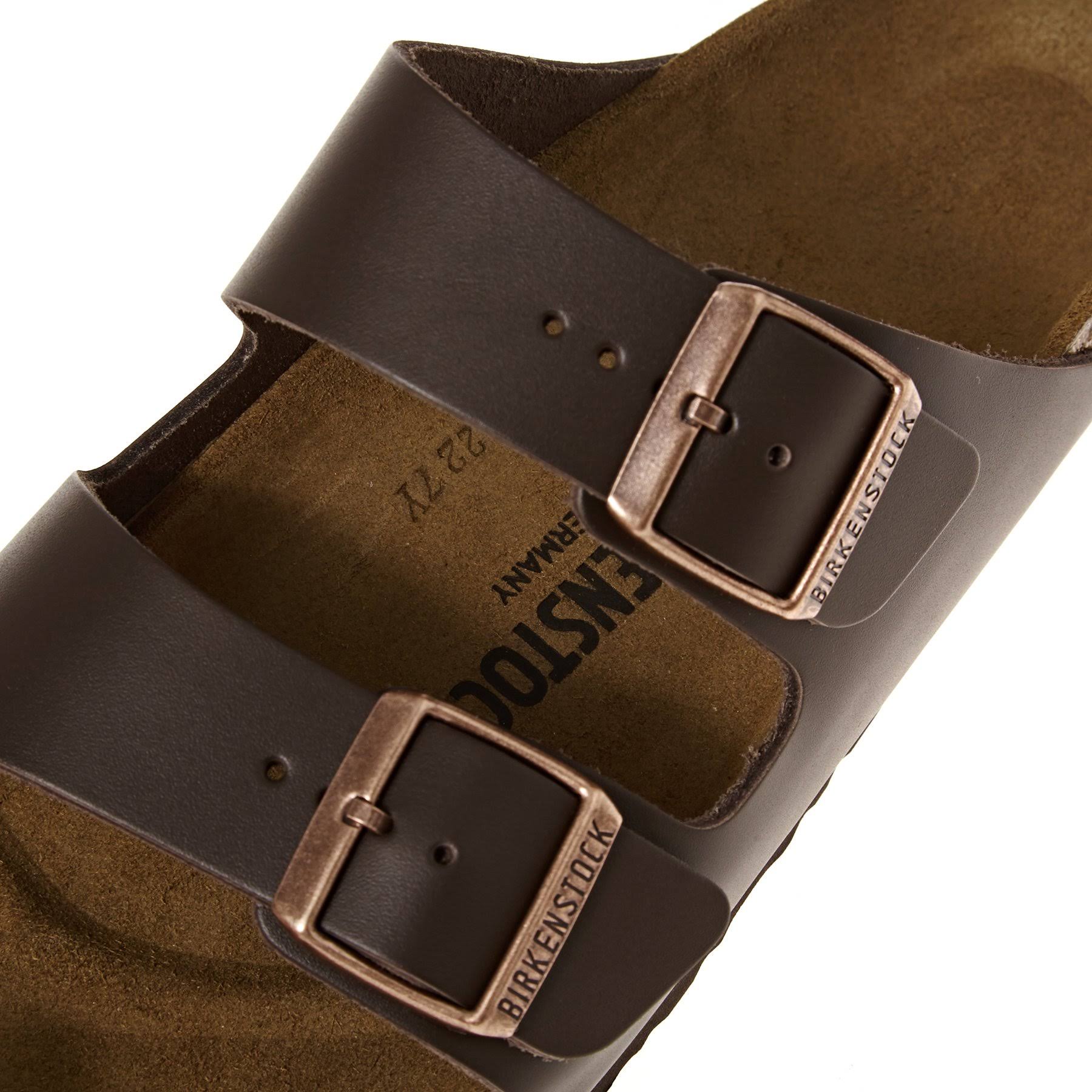 Birkenstock Leather Sandals Arizona Dark Brown / 40