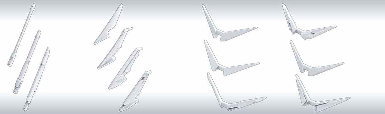 Bandai Non-Scale Builders Parts HD MS Blade 01 White Model Kit New Japan BPHD-63