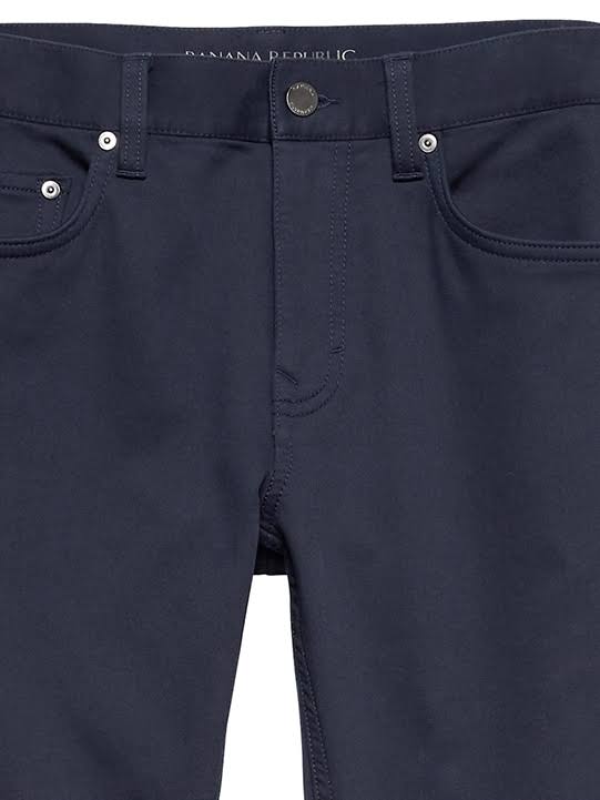 Banana Republic Men's Skinny Traveler Pant Navy Size 30W 30L
