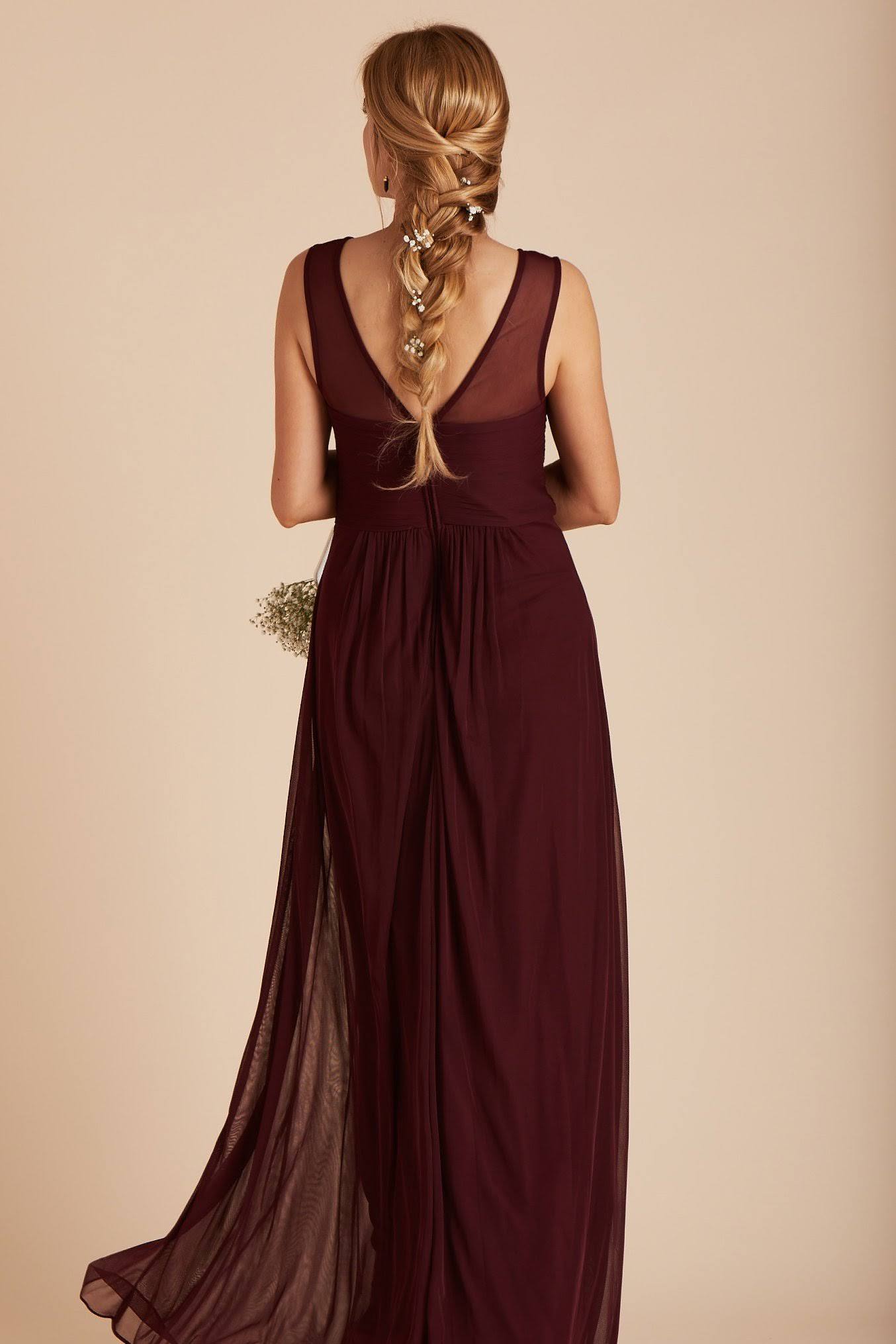 Birdy Grey Ryan Bridesmaid Dress in Cabernet Xs / Cabernet