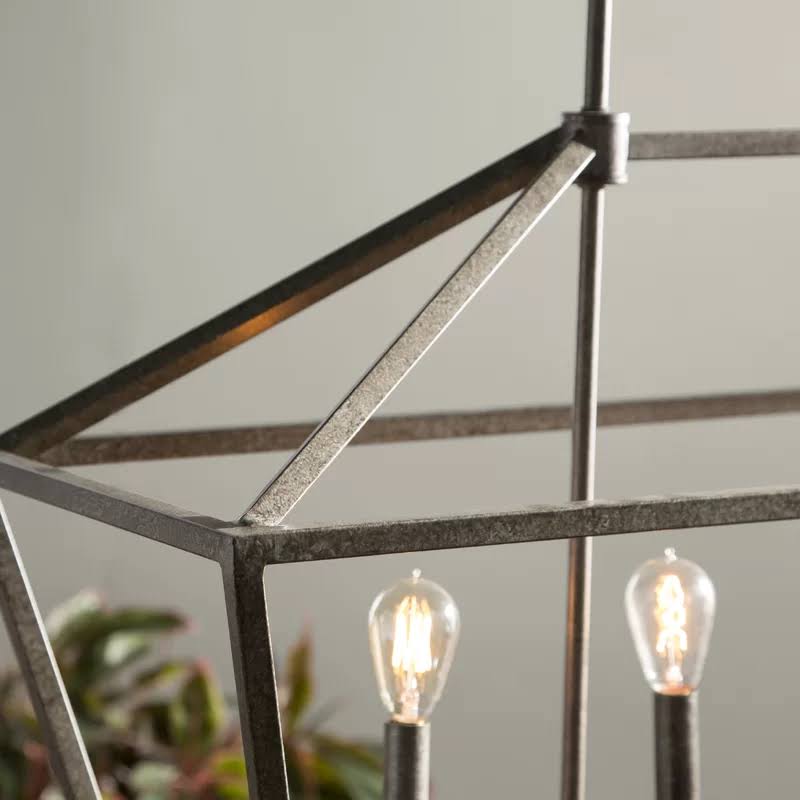 Laurel Foundry Modern Farmhouse Freemont 5-Light Kitchen Island Pendant, Vintage Gold