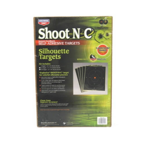 Birchwood Casey Shoot-N-C 12inx18in Silhouette-40 Sheets