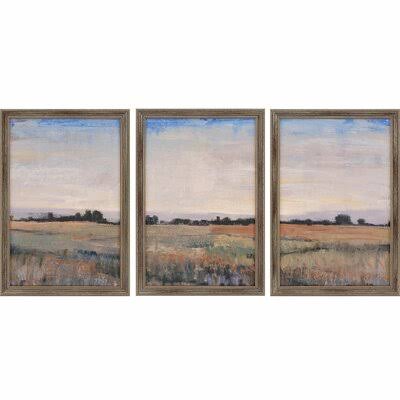 Berkeley Horizon' by O'Toole - 3 Piece Picture Frame Print Set on Paper Birch LANE?