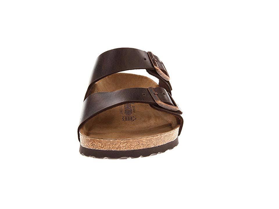 Birkenstock Arizona Soft Footbed - Leather Brown Amalfi / 38 / Narrow