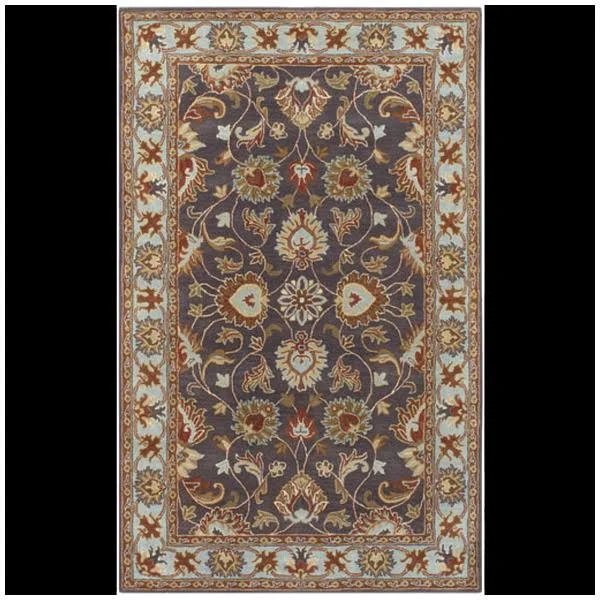 Massima Oriental Handmade Tufted Wool Charcoal Area Rug Birch Lane Rug Size: Rectangle 6& x 9&