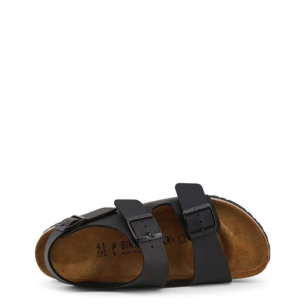 Birkenstock Milano Black Birko-Flor Sandals 40 EU (7-7.5 N US Men/9-9.5 N US Women)