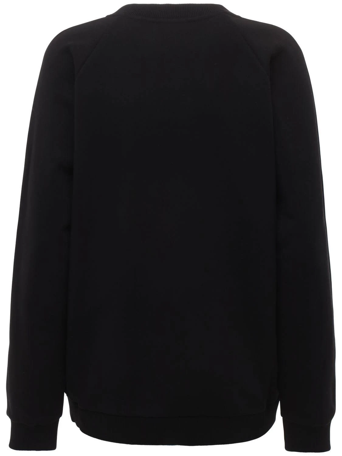 Balmain Logo Cotton Jersey Sweatshirt - Black - Sweatshirts