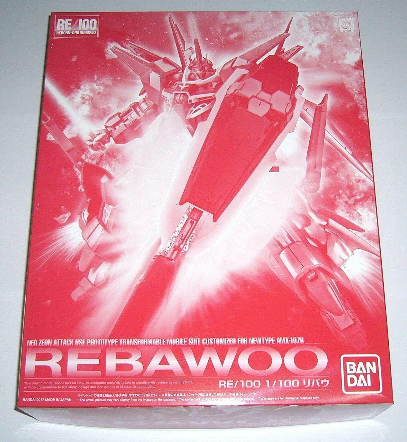 Bandai RE/100 1/100 AMX-107R Rebawoo Model Kit Gundam UC MSV New from Japan