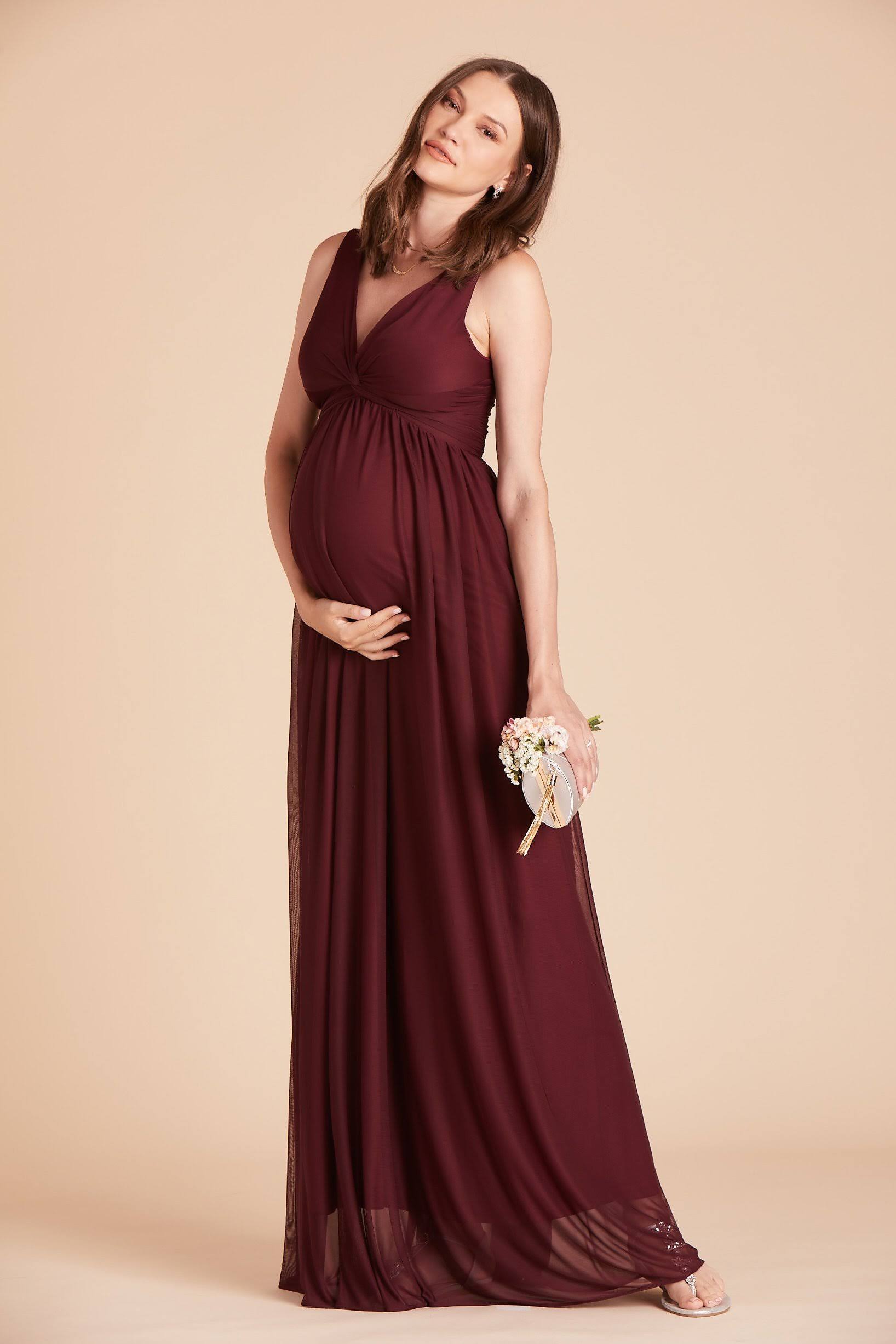 Birdy Grey Lianna Bridesmaid Dress in Cabernet M / Cabernet