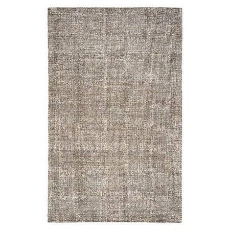 Greyleigh Malakoff Hand-Tufted Wool Dark Brown Area Rug, Size: Rectangle 5& x 8&