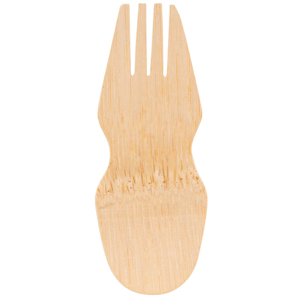 Bambu Veneerware 3.5x22 Bamboo Spork, 250/CS