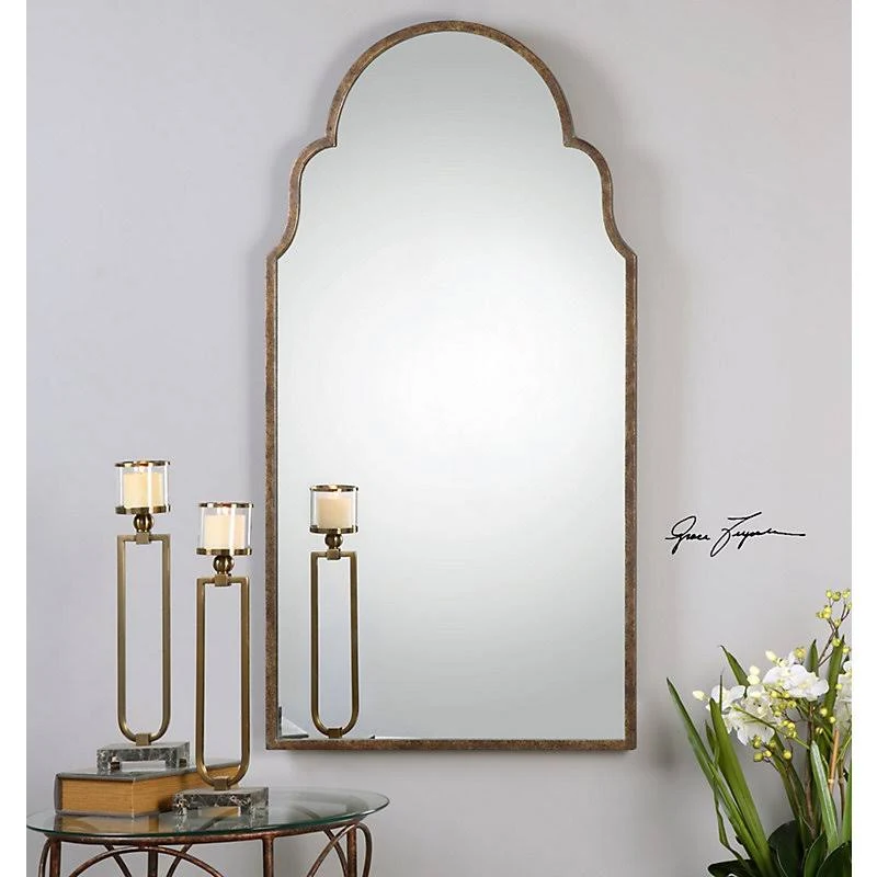One Allium Way Tall Arch Accent Mirror