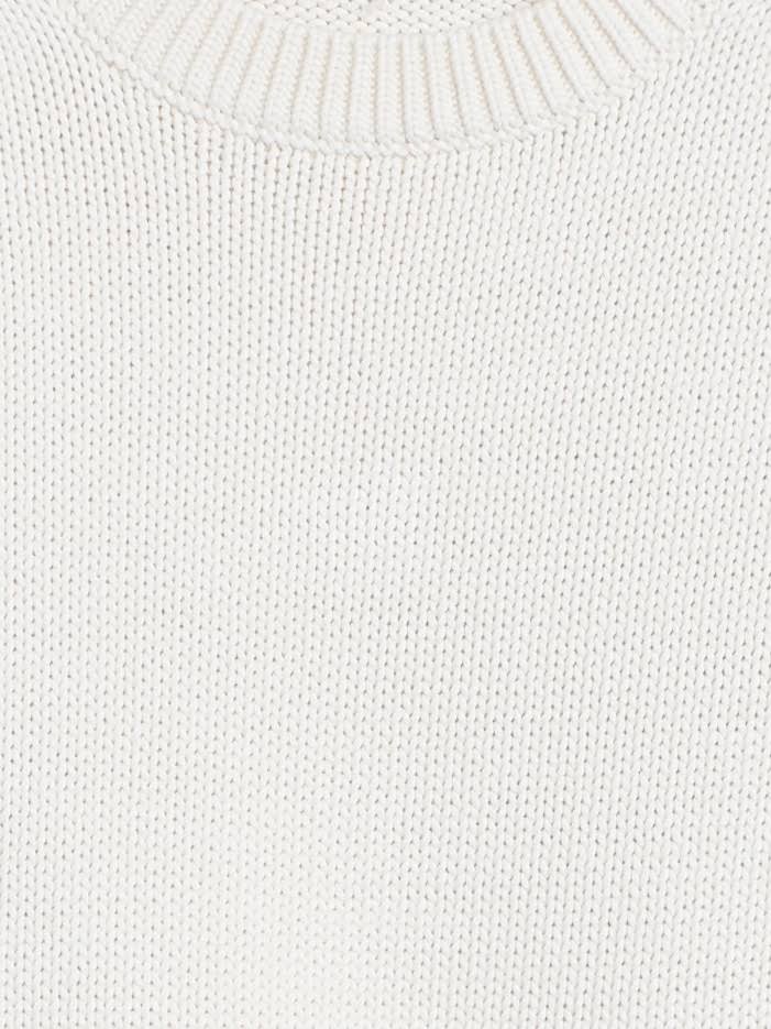 Banana Republic Women's Cotton-Blend Balloon-Sleeve Sweater Ivory White Size XXL