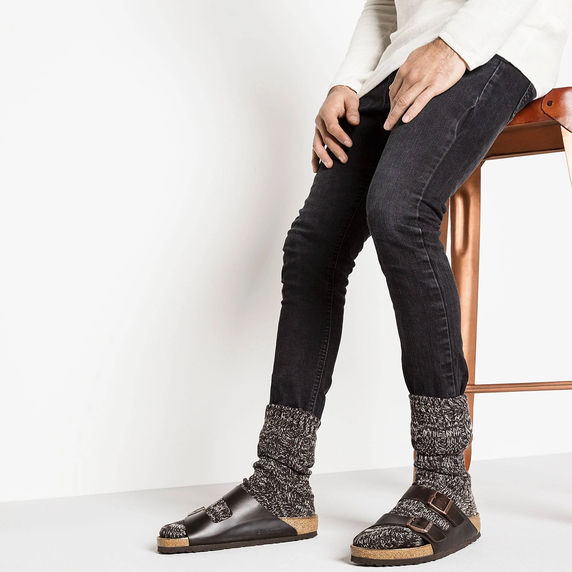 Birkenstock Arizona Soft Footbed Sandal - 38 - Brown Amalfi Leather