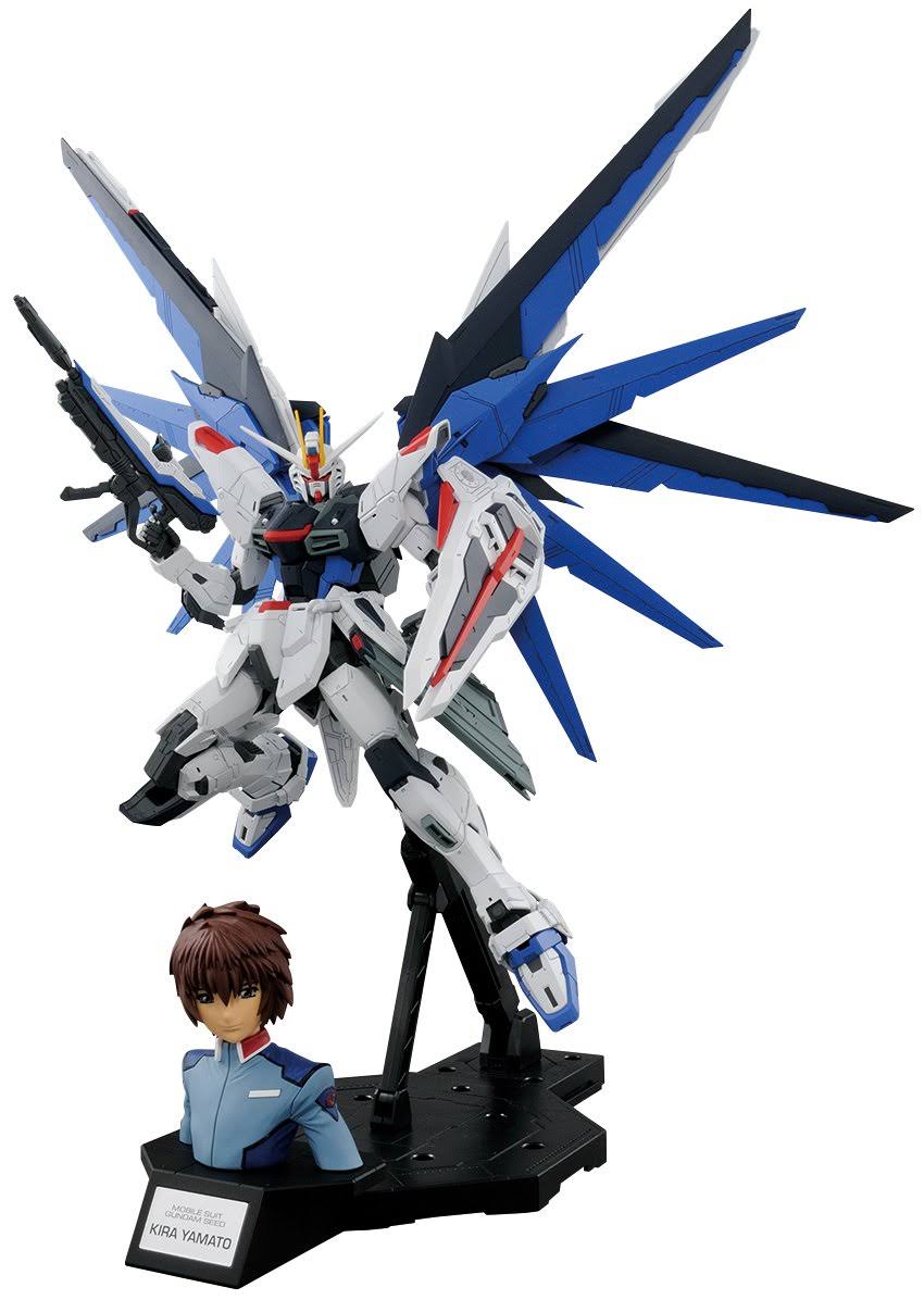 Bandai Dramatic Combination mg Freedom Gundam Ver.2.0 & Kira Yamato Seed 1/100