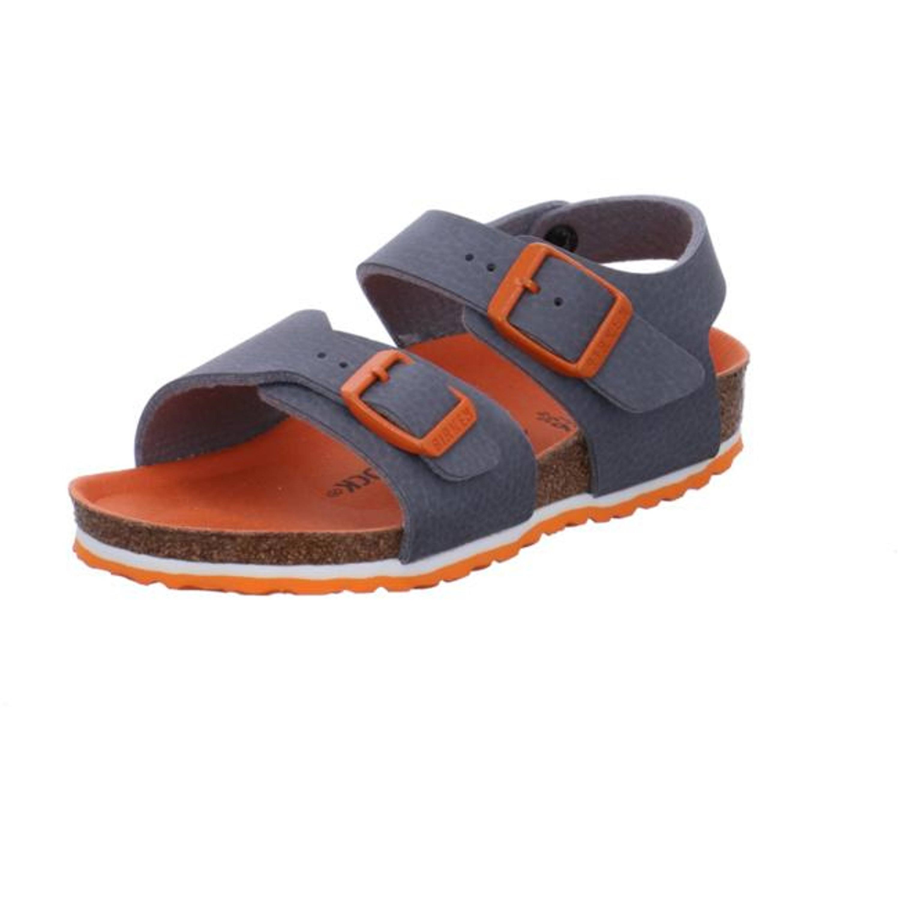 Birkenstock New York Birko Flor Narrow Kids Sandals - Desert Soil Vibrant Gray