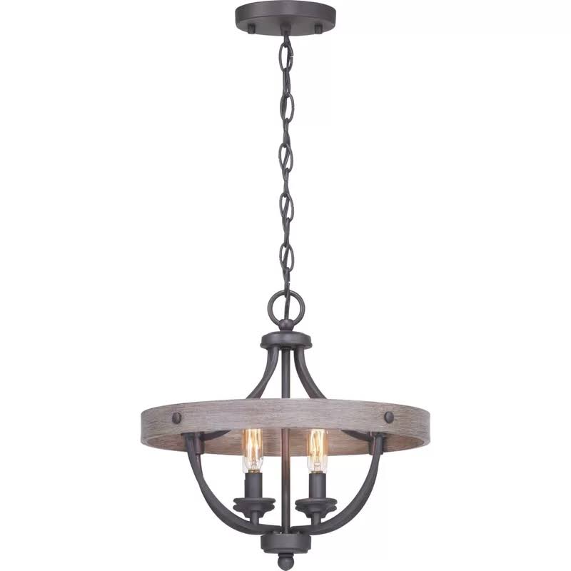 Kowalski 4 - Light 15.25&& Chandelier Style Geometric Semi Flush Mount