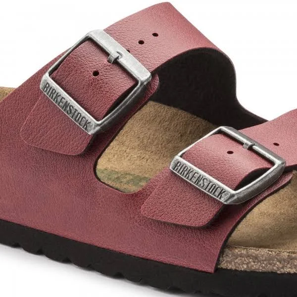 Birkenstock Arizona Vegan, Birko-Flor, Pull Up Bordeaux