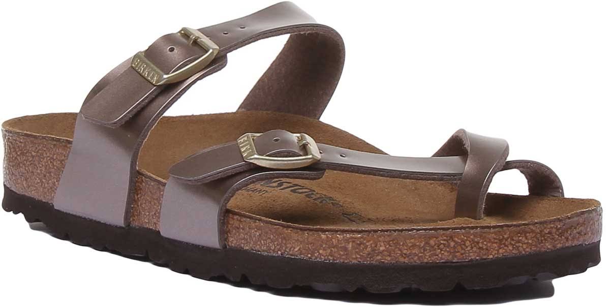 Birkenstock Mayari Sandals - Electric Metallic Taupe
