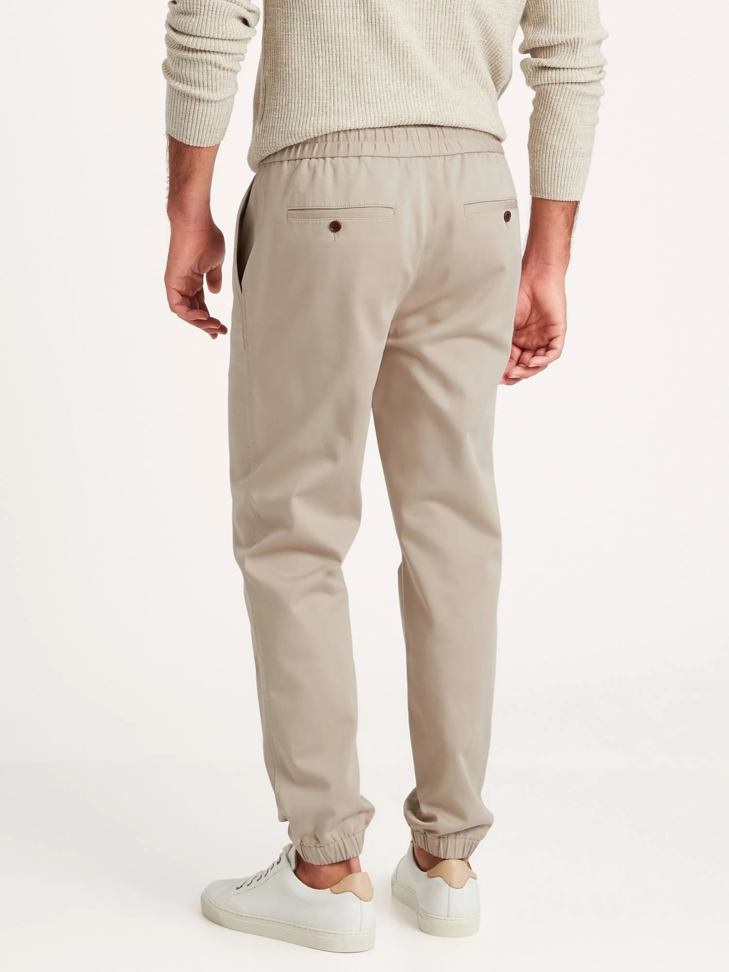 Banana Republic Men's Organic Traveler Jogger Beige Size L