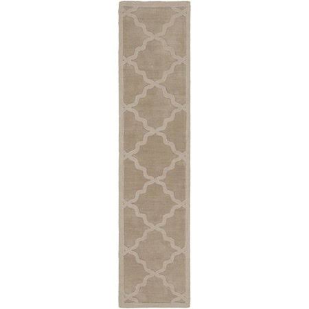 Blankenship Geometric Handmade Wool Khaki Area Rug Charlton Home Rug Size: Runner 2&3x22 x 10&