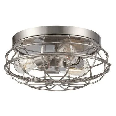 Birch Lane Heritage 3 - Light 15x22 Caged Dome Flush Mount